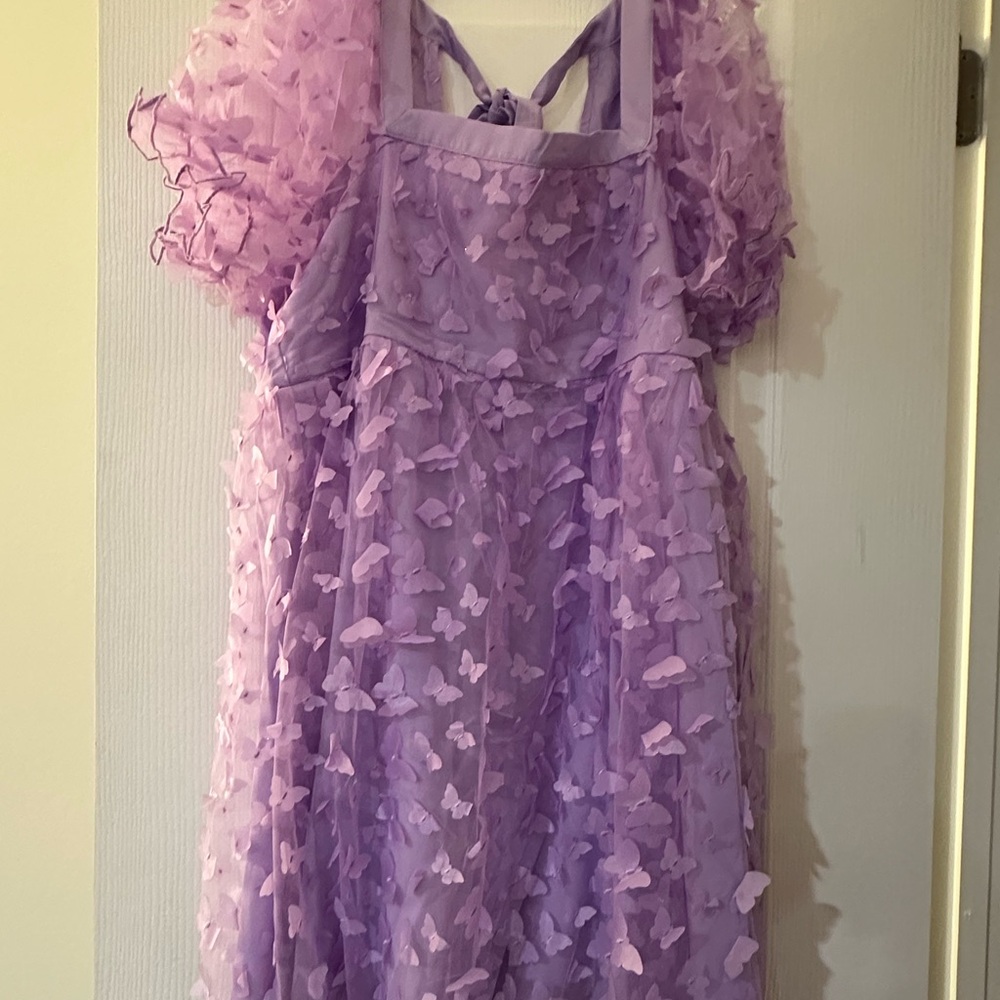 Chic Soul Purple Mini Dress